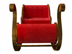 christmas santa sleigh 3D Model