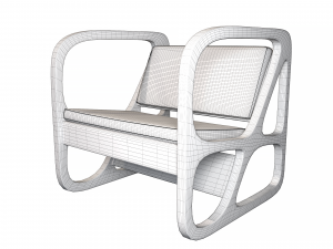 chair obivan naiftasarim Modelo 3D
