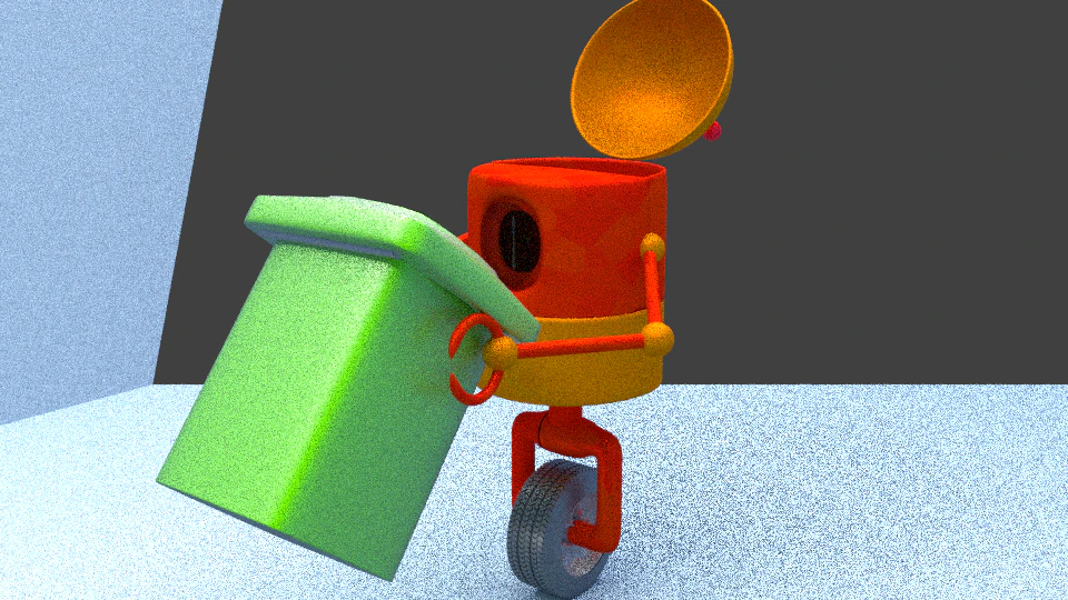 robot scavenger 3D Model .c4d .max .obj .3ds .fbx .stl .blend 