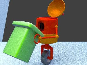 robot spazzino Modello 3D