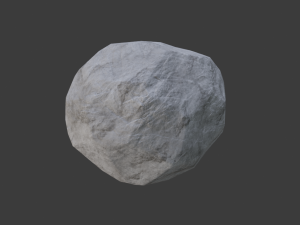 game model of the rock Model 3D