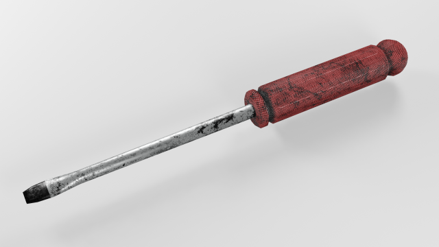 screwdriver Modelo 3D .c4d .max .obj .3ds .fbx .stl .blend 