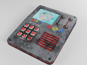 game model of the terminal low-poly 3D Model