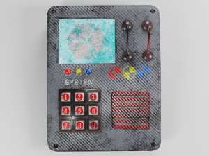 game model of the terminal low-poly 3D Модель