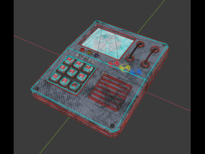 game model of the terminal low-poly 3D Модель