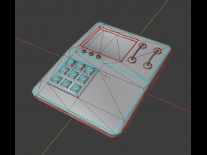 game model of the terminal low-poly 3D Модель
