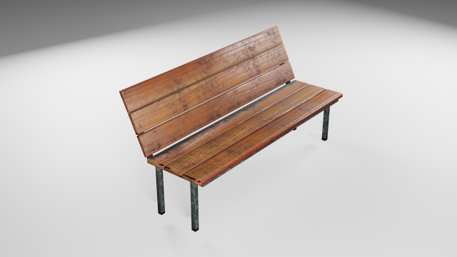 bench lp dirty style 3D-Modell .c4d .max .obj .3ds .fbx .stl .blend 