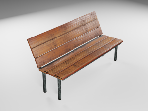 bench lp dirty style 3D-Modell