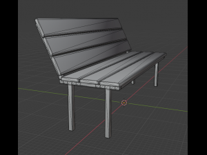 bench lp dirty style 3D-Modell