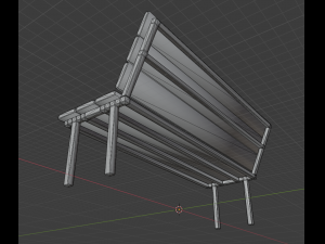 bench lp dirty style 3D-Modell