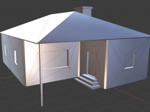 game model of the house Model 3D