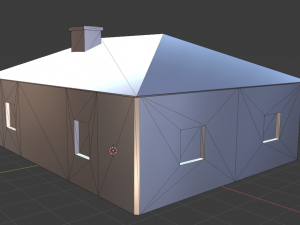 game model of the house Model 3D