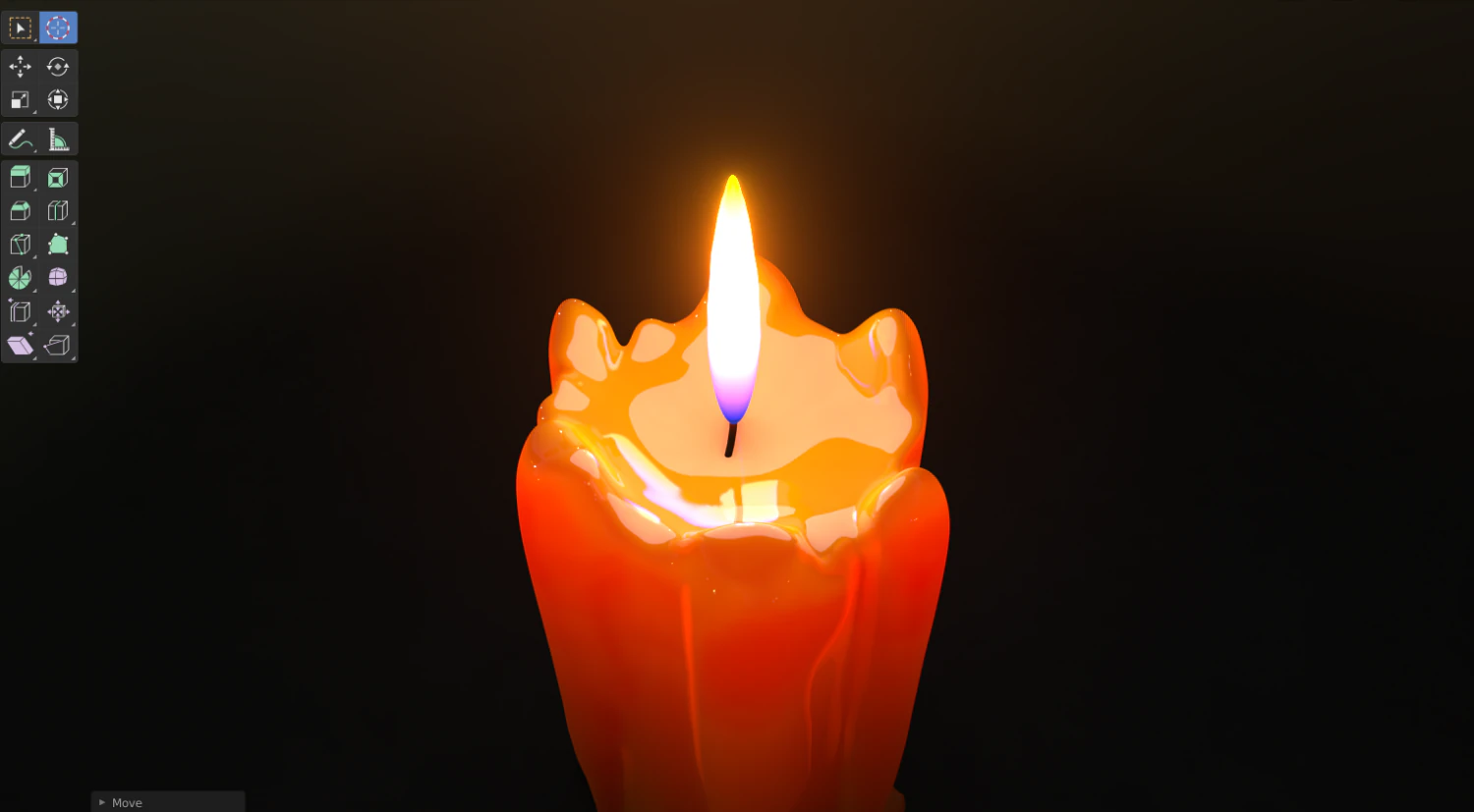candle 3D Print Model .c4d .max .obj .3ds .fbx .stl .blend 