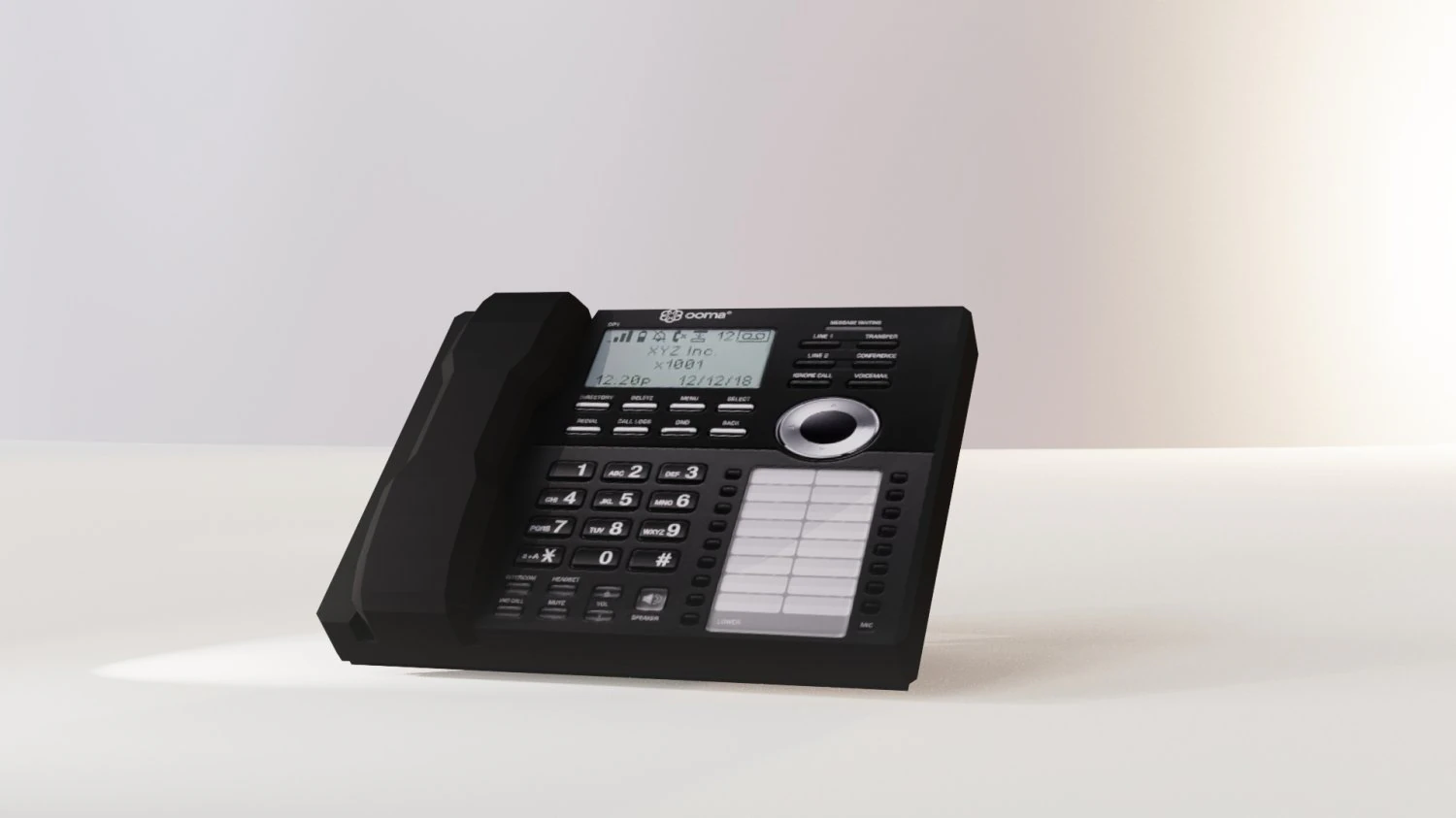 Desktop phone - low poly - pbr 3D Model .c4d .max .obj .3ds .fbx .stl .blend 