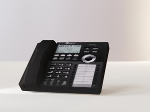 desktop phone - low poly - pbr 3D Model