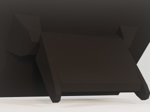 desktop phone - low poly - pbr 3Dモデル