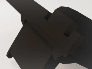 Desktop phone - low poly - pbr 3D Model