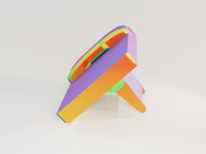 Desktop phone - low poly - pbr 3D Model