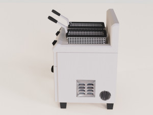 fryer low poly pbr 2k texture 3D Модель