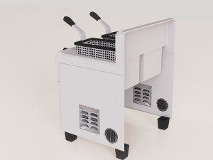 fryer low poly pbr 2k texture 3D Модель