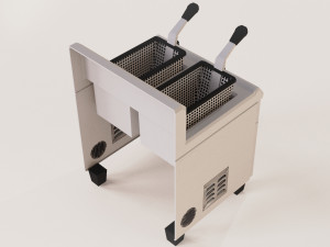 fryer low poly pbr 2k texture 3D Модель