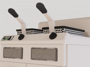 fryer low poly pbr 2k texture 3D Модель