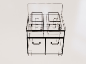 fryer low poly pbr 2k texture 3D Модель