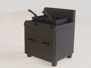 fryer low poly pbr 2k texture 3D Модель