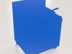 fryer low poly pbr 2k texture 3D Модель