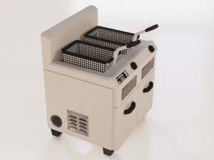 fryer low poly pbr 2k texture 3D Модель