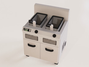 fryer low poly pbr 2k texture 3D Модель