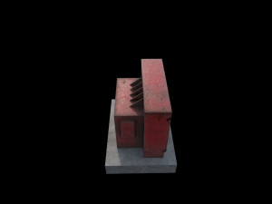 industrial transformer - low poly - pbr Modello 3D