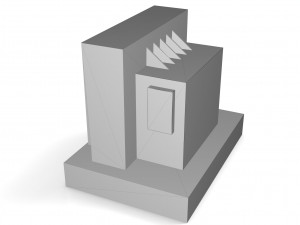 industrial transformer - low poly - pbr Modello 3D