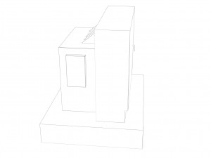 industrial transformer - low poly - pbr Modello 3D