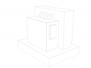 industrial transformer - low poly - pbr Modello 3D