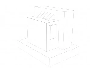 industrial transformer - low poly - pbr 3D Model
