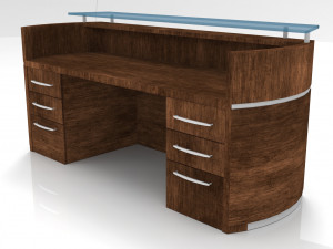 office table - low poly - pbr - game ready 3D Model