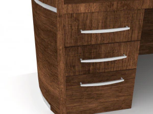 office table - low poly - pbr - game ready 3D Model