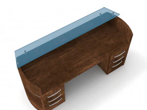 office table - low poly - pbr - game ready 3D Model