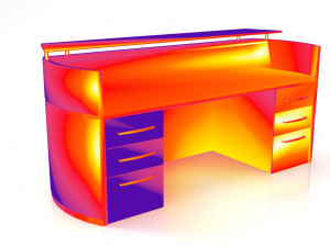 office table - low poly - pbr - game ready 3D मॉडल