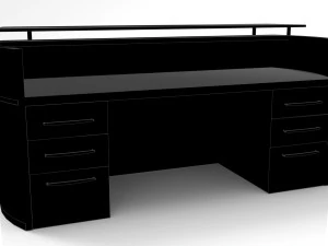 office table - low poly - pbr - game ready 3D Model