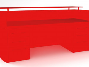 office table - low poly - pbr - game ready 3D मॉडल
