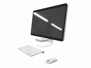 pc low poly pbr material 3D Model