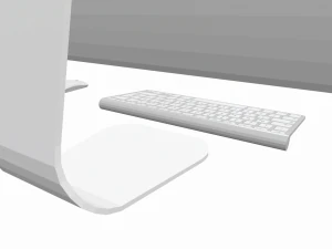 pc low poly pbr material 3D Model