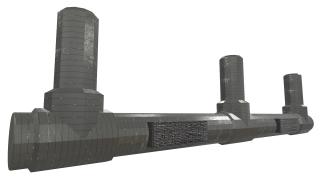 airduct ceiling low poly pbr 3D Model .c4d .max .obj .3ds .fbx .stl .blend 
