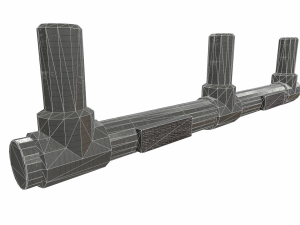 airduct ceiling low poly pbr 3D Model