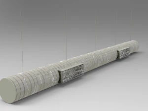 luchtkanaal hangend laag poly - pbr 3D Model