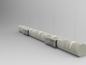 airduct hanging low poly - pbr 3D-Modell