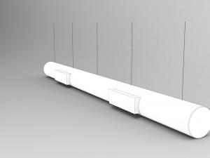 airduct hanging low poly - pbr 3D-Modell