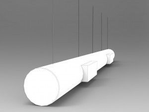 airduct hanging low poly - pbr 3D-Modell